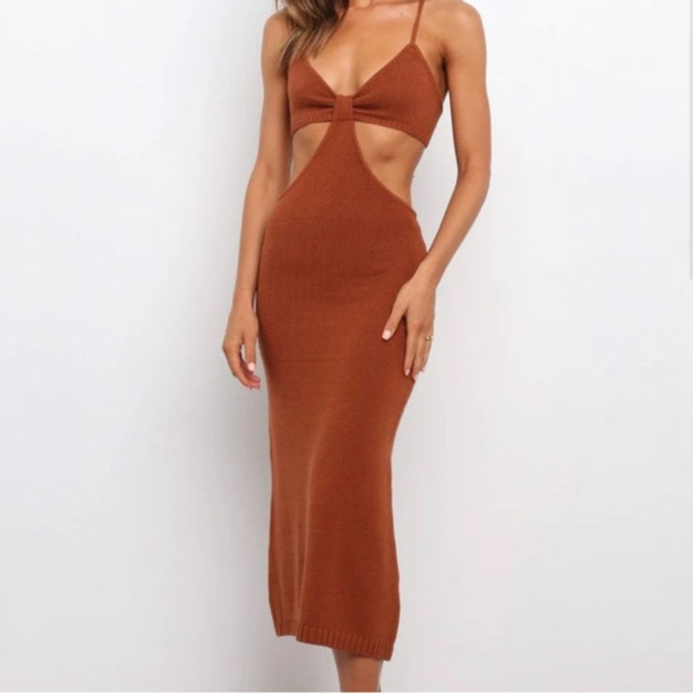 Petal & Pup Hailey Dress in Rust